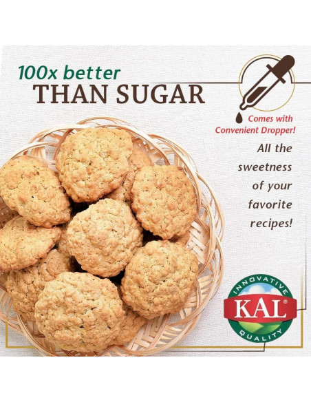 KAL Sure Stevia Gotas 53.24 ML Sabor Almendra Sin Calorías