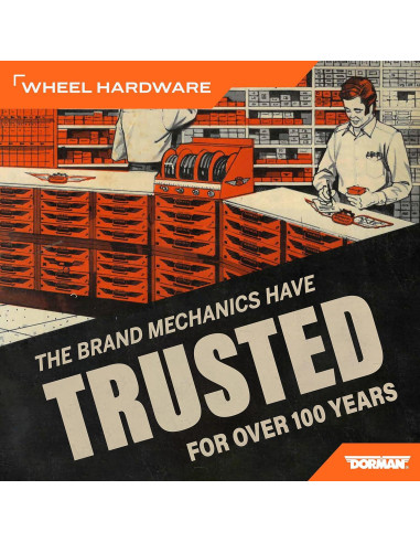 Juego de Bloqueo de Rueda Dorman 712-390 Cromo 6 Piezas
