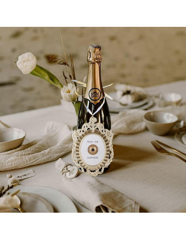 Botón de Presión para Champán BEIJIALY Placa Decorativa 20x14.5cm