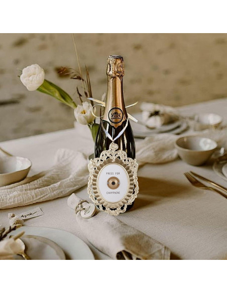 Botón de Presión para Champán BEIJIALY Placa Decorativa 20x14.5cm