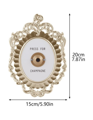 Botón de Presión para Champán BEIJIALY Placa Decorativa 20x14.5cm