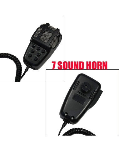 Sirena de Coche JDMSPEED 100W 7 Tonos 12V Micrófono PA