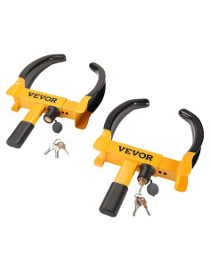 Bloqueo de Rueda VEVOR Antirrobo Ajustable 2 Pcs 42.5x21.5cm