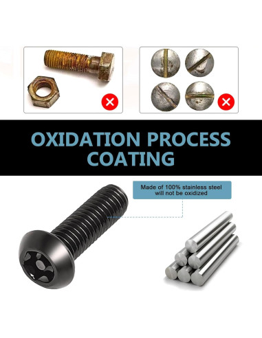 Kit de Tornillos Antirrobo para Placas de Matrícula Arwrilt