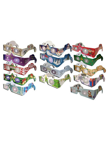 22 Pares de Gafas 3D Ojos de Vacaciones - 13 Estilos