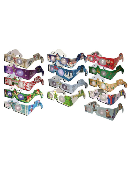 22 Pares de Gafas 3D Ojos de Vacaciones - 13 Estilos