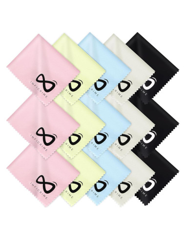 Paquete de 15 Paños de Microfibra INFICRIME 17.78x15.24 cm