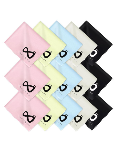 Paquete de 15 Paños de Microfibra INFICRIME 17.78x15.24 cm