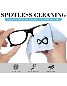 Paquete de 15 Paños de Microfibra INFICRIME 17.78x15.24 cm 2