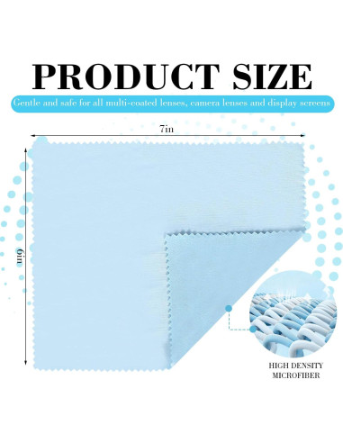 Paquete de 15 Paños de Microfibra INFICRIME 17.78x15.24 cm