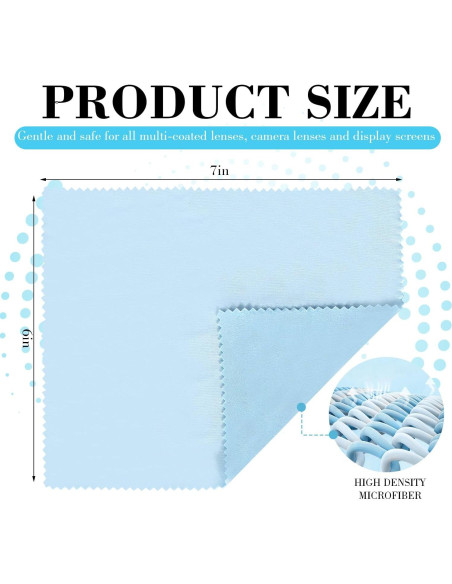 Paquete de 15 Paños de Microfibra INFICRIME 17.78x15.24 cm