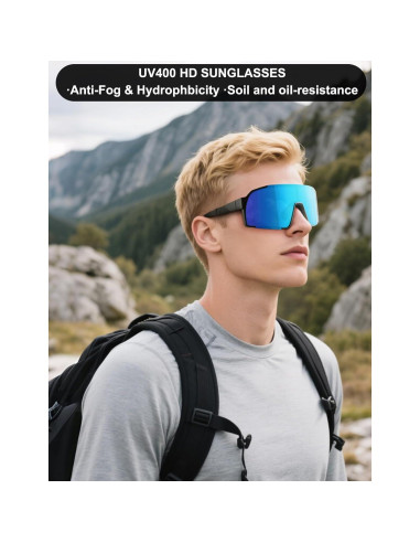 Gafas de Ciclismo BangLong Unisex con Protección UV400