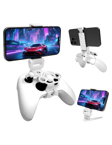 Mini Volante TXW con Soporte para Teléfono Xbox Blanco