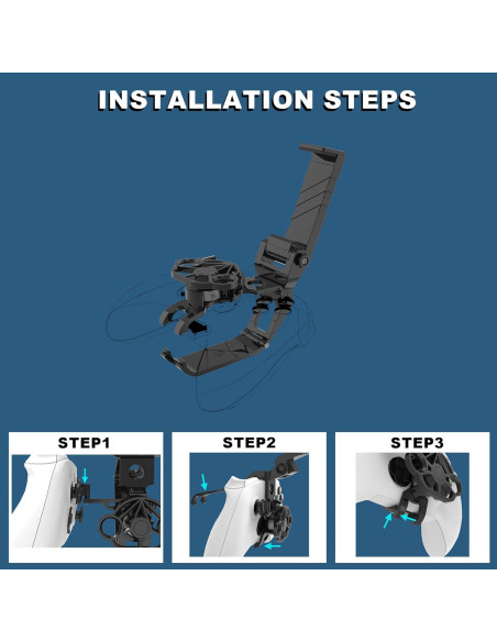 Mini Volante TXW con Soporte para Teléfono Xbox Blanco