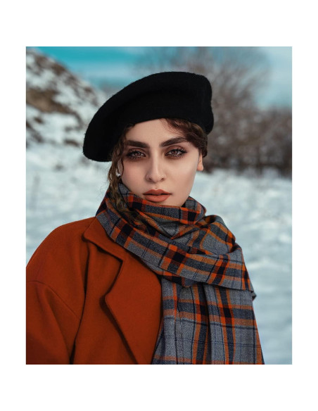 Boina Militar Gajaous de Lana con Banda de Cuero - Talla Única