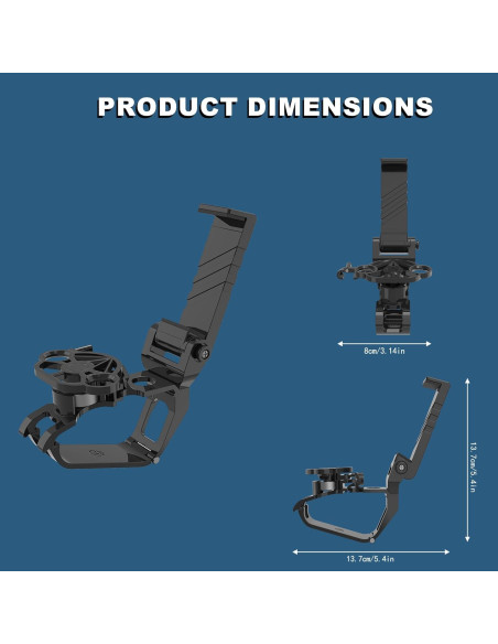Mini Volante TXW con Soporte para Teléfono Xbox Blanco