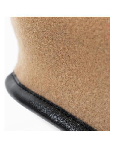 Boina Militar Gajaous de Lana con Banda de Cuero - Talla Única