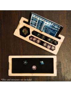 Bandeja de Dados de Madera First Reign - D&D 5E - Compacta y Portátil 2