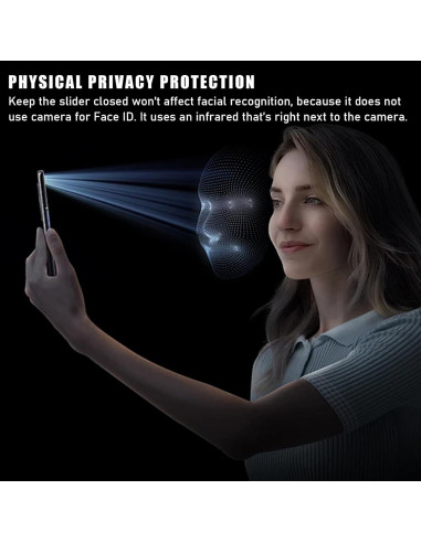 Cubierta de Cámara Frontal EYSOFT para iPhone 14/15/16 - Protección Privacidad