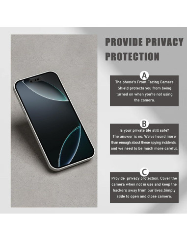 Cubierta de Cámara Frontal EYSOFT para iPhone 14/15/16 - Protección Privacidad
