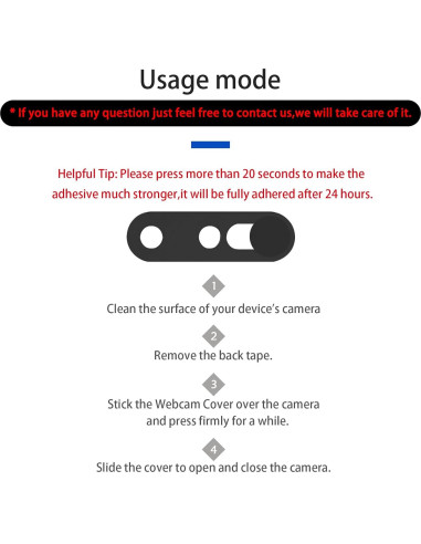 Cubierta de Cámara Frontal EYSOFT para iPhone 14/15/16 - Protección Privacidad