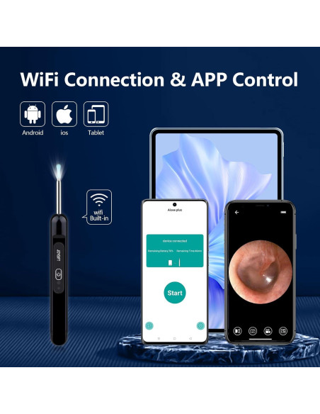 Cámara Limpiadora de Oídos Joygift 1080P IP67 Inalámbrica