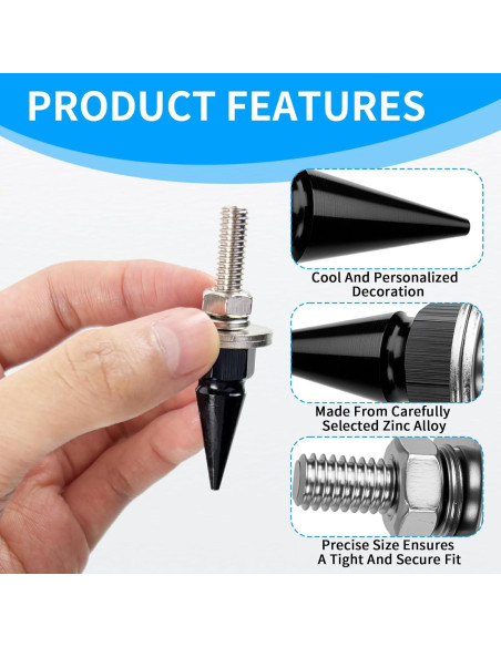 Tornillos para Placas de Matrícula MCSDFN Antirrobo 4 Piezas