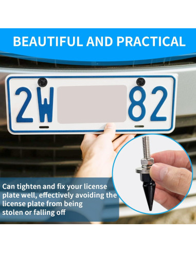 Tornillos para Placas de Matrícula MCSDFN Antirrobo 4 Piezas