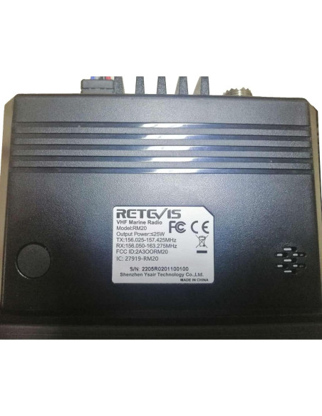 Radio Marina Retevis RM20 VHF con GPS y DSC Impermeable IP67