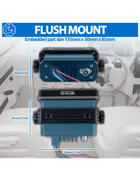 Radio Marina Retevis RM20 VHF con GPS y DSC Impermeable IP67