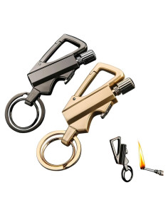 Encendedor de Keroseno SFYYYDL Multifuncional Negro y Oro