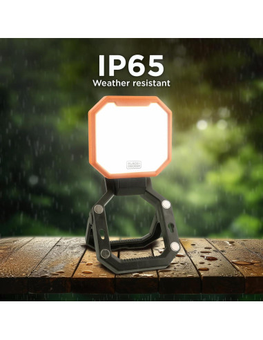 Luz LED Utilitaria Portátil BLACK+DECKER 2000 Lúmenes USB-C