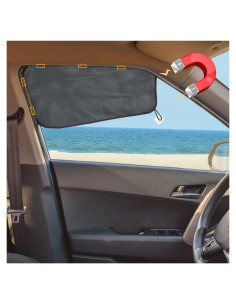 Cortina Solar EcoNour para Ventana Lateral de Auto - Negro