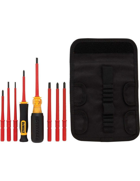 Juego de Destornilladores Aislados DEWALT 10 Piezas Juego de Destornilladores Aislados DEWALT 10 Piezas