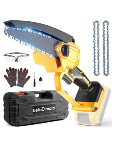 Mini Motosierra Inalámbrica 6" BellaDimora 20V MAX con Accesorios