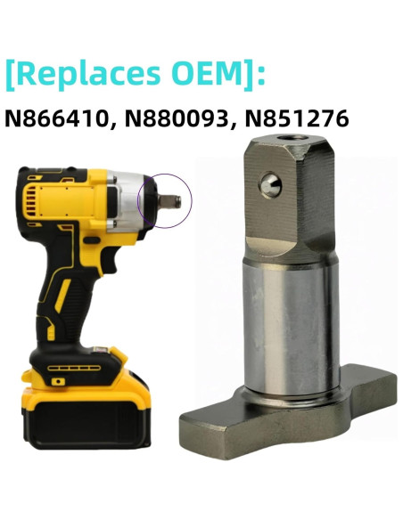 Kit de Anvil y Eje Axyuada para Llave de Impacto DeWalt DCF899