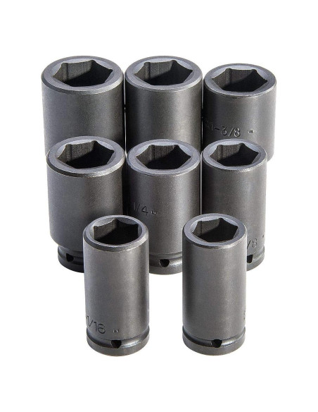 Juego de 8 Enchufes de Impacto Profundo Stanley Proto J73102