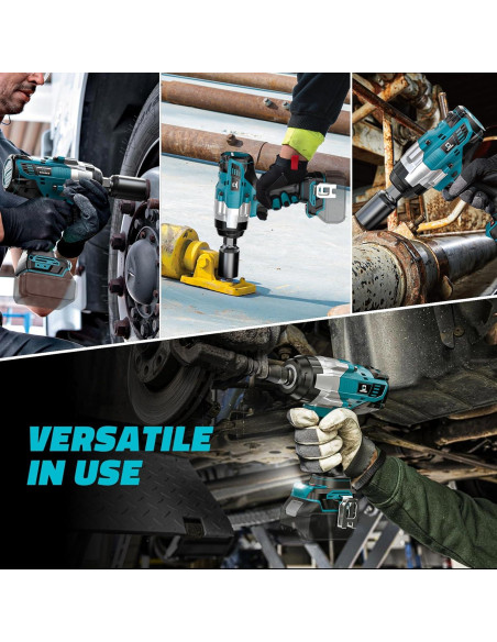 Llave de impacto inalámbrica 1/2" Makita 1700FT-LBS 3.45kg