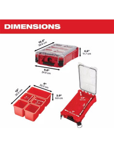 Caja de Herramientas Milwaukee 48-22-8435 5 Compartimentos 25.1x38.7cm 2