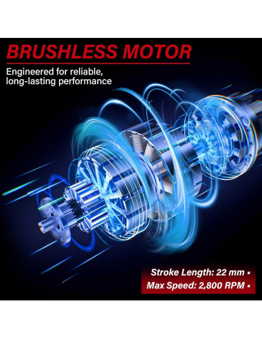 Sierra Recíproca Inalámbrica L1NXIXI 18V Sin Escobillas 2800 SPM