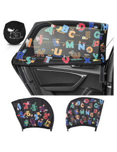 Sombrillas para Ventanas de Auto MOVINPE, Paquete de 2, Protección UV