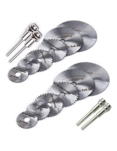Juego de Sierras Circulares HSS QISF 16 Piezas para Dremel