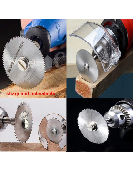 Juego de Sierras Circulares HSS QISF 16 Piezas para Dremel