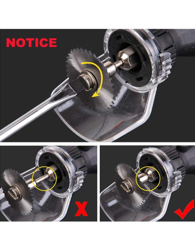 Juego de Sierras Circulares HSS QISF 16 Piezas para Dremel