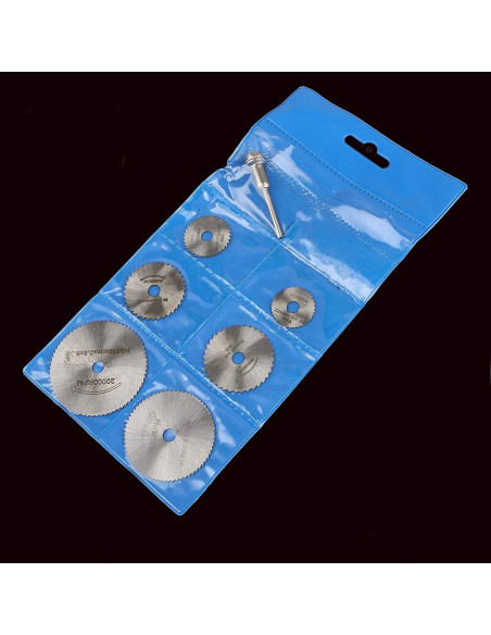 Juego de Sierras Circulares HSS QISF 16 Piezas para Dremel