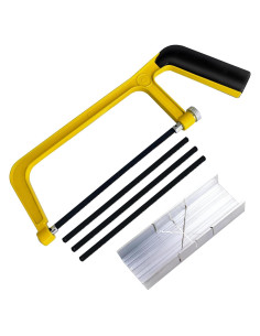 Juego de Caja de Inglete y Sierra Wonglea 5.3" y 6" para Corte Fino