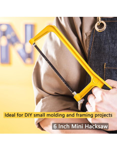 Juego de Caja de Inglete y Sierra Wonglea 5.3" y 6" para Corte Fino 2