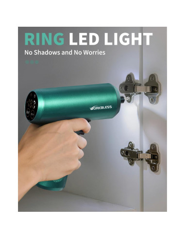 Destornillador Eléctrico WorkBless 3.7V con Pantalla LCD