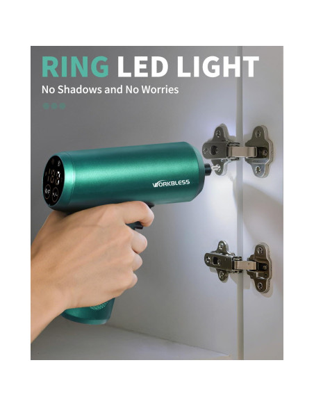 Destornillador Eléctrico WorkBless 3.7V con Pantalla LCD