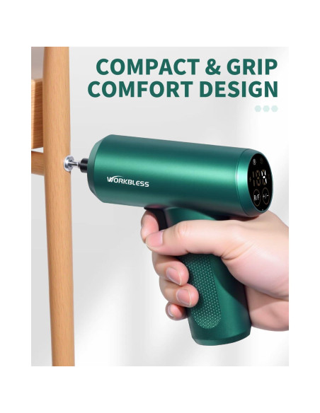 Destornillador Eléctrico WorkBless 3.7V con Pantalla LCD